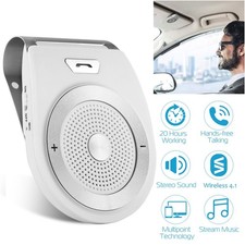 Hands-Free Wireless Car Speakerphone Bluetooth V4.1 Sun Visor Audio Receiver