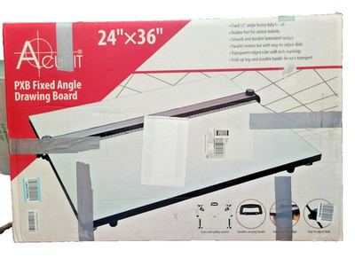 PXB Fixed Angle Drawing Board for Artists and Designers, Mobile Workspace 24x36''