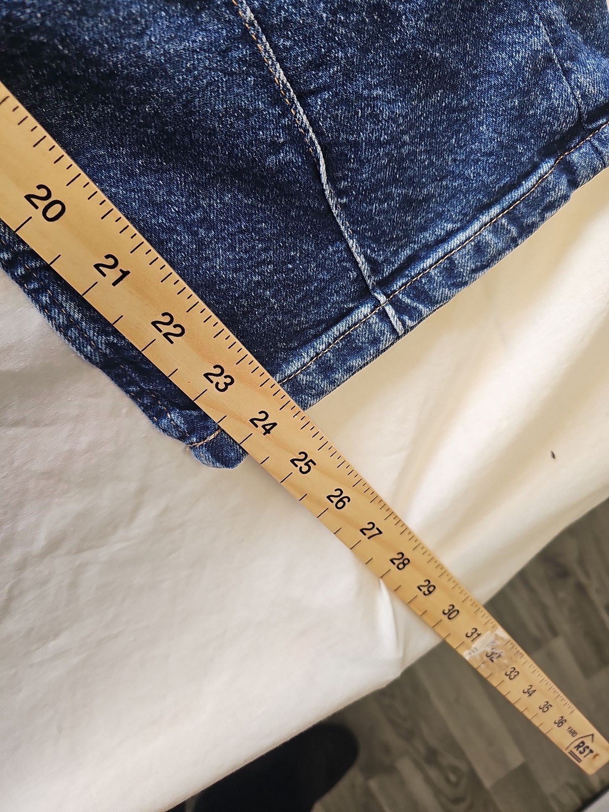 Zara Kids Wide Leg Seam Detail Blue Jeans Size 11-12 Years U838 image 6