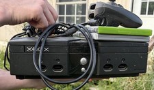 Microsoft Original Xbox Black Console Tested and Working