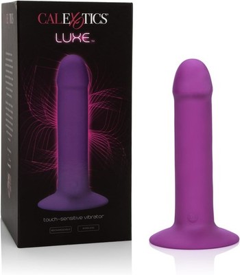 Luxe Touch Sensitive Silicone Vibrator -Purple suction cup Dildo  Intelligent Toy | eBay