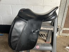 SPALDING BRITANNICA CADENCE DRESSAGE SADDLE BLACK 17inch Wide