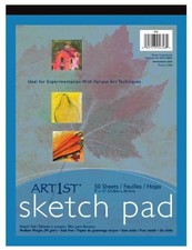 Art1st Sketch Pad - 50 Sheet - 3.32 Oz - 9" X 12" - 50 / Pad - White Paper