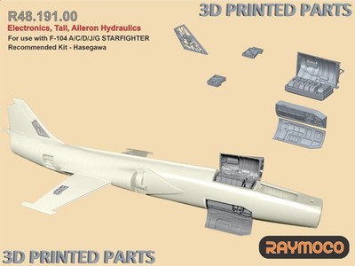 RAYMOCO R48.191.00 1/48 F-104 Starfighter Electronics, Tail, Aileron Hydraulics