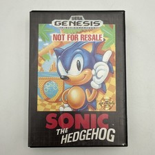 Sonic the Hedgehog Sega Genesis 1991 Not For Resale Version COMPLETE CIB