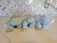 Webkinz Plush LOT Hippo, Lil Kinz Hippo, Rhino Codes Used
