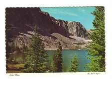 Lake Marie & Snowy Range in Medicine Bow Nat'l Forest Saratoga WY VTG Postcard 