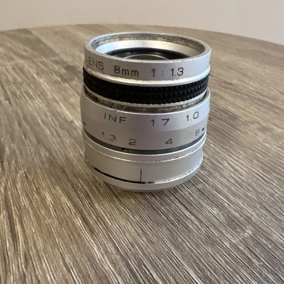 Vintage Apollo Television Lens 8mm 1:1.3 Clean Optics C Mount - R2C - Image 4 of 4