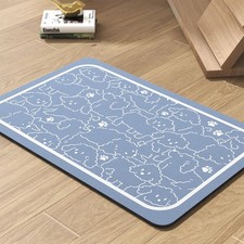 BLUEDOGS 16x24 Absorbent Dog Feeding Mat Quick-Dry No-Stain Bowl Placemat