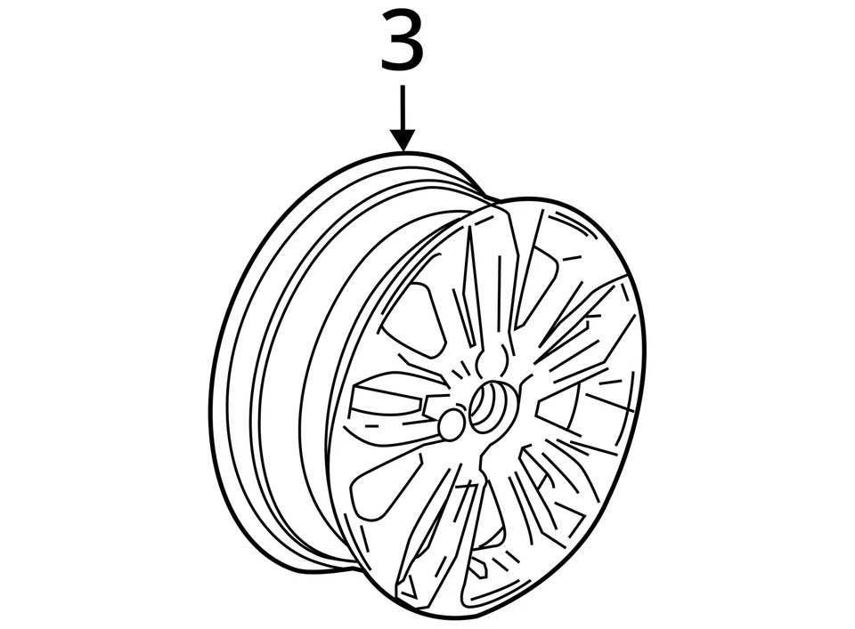 2019-2022 CHEVROLET SPARK WHEEL TIRE RIM OEM 185/55R15 / 42496076 - Image 4 of 4