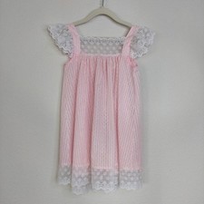 Vintage Collection For Children Polka Dot Lace Dress Size 6