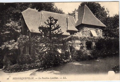CPA 14 NORMANDIE ca. Trouville Deauville HENNEQUEVILLE Pavillon LETELLIER. 1900