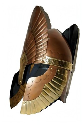Roman Centurion Helmet Brass Steel Armor LARP Cosplay Costume Decor Gift Display
