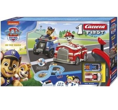 Carrera First PAW Patrol Rennbahn 2,4 m mit Chase & Marshall