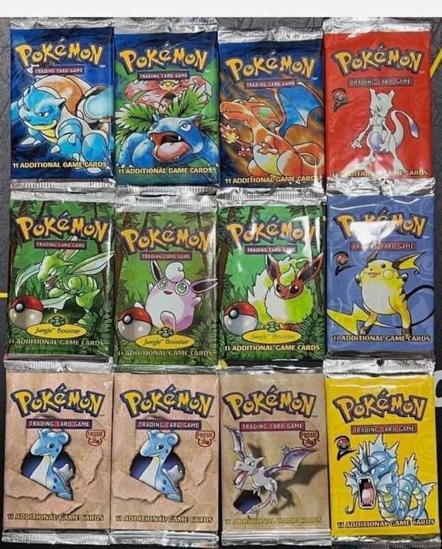 x10 Pokemon Factory Sealed Booster Packs Premium Card Lot Modern/Vintage Sets