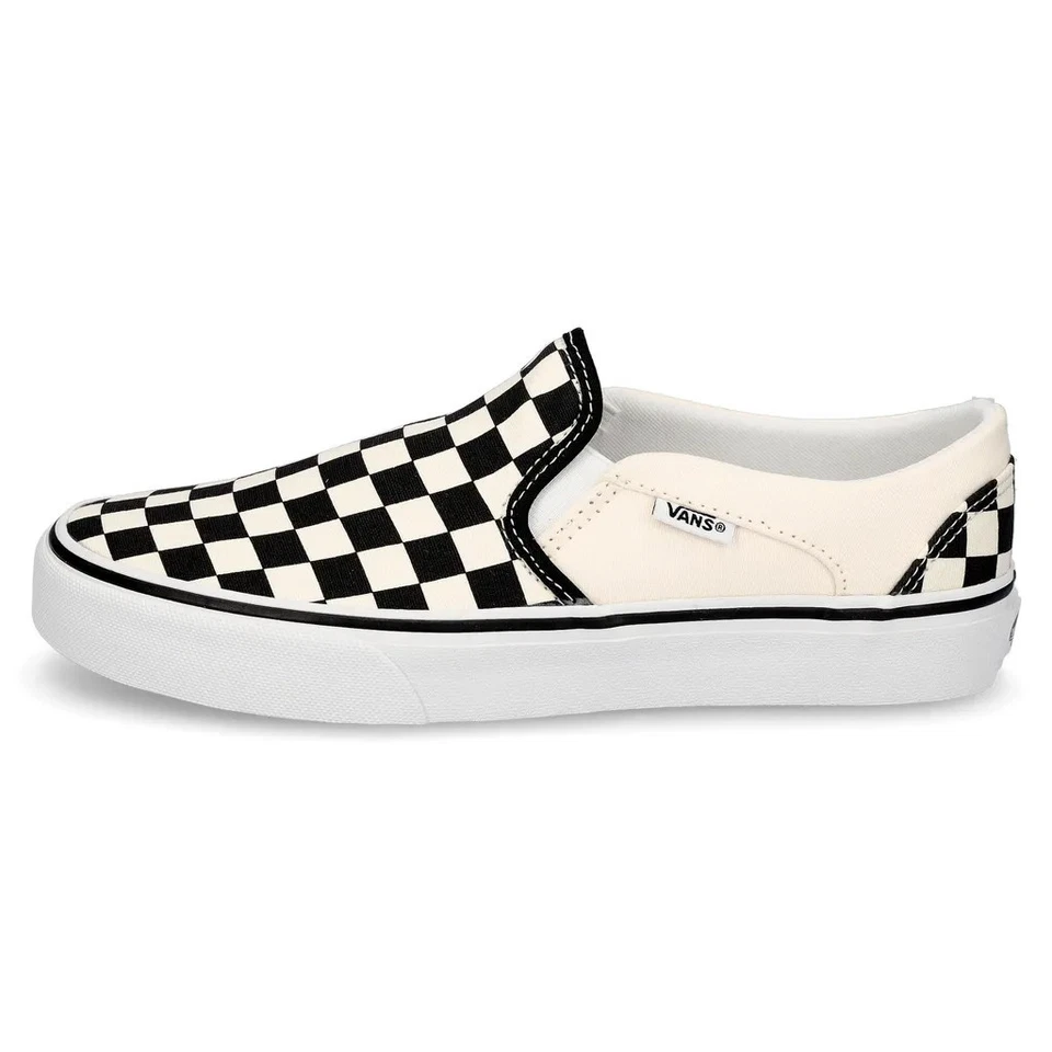 VANS Asher Checkerboard Slip-On Sneaker Größe 41 Weiss/Schwarz NEU - Bild 2 von 2