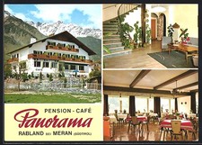 Ansichtskarte Partschins im Vinschgau, Rabland, Pension-Café Panorama 