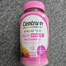 Centrum Dual Action Multi + Beauty MultiGummies Supplement 100 Count