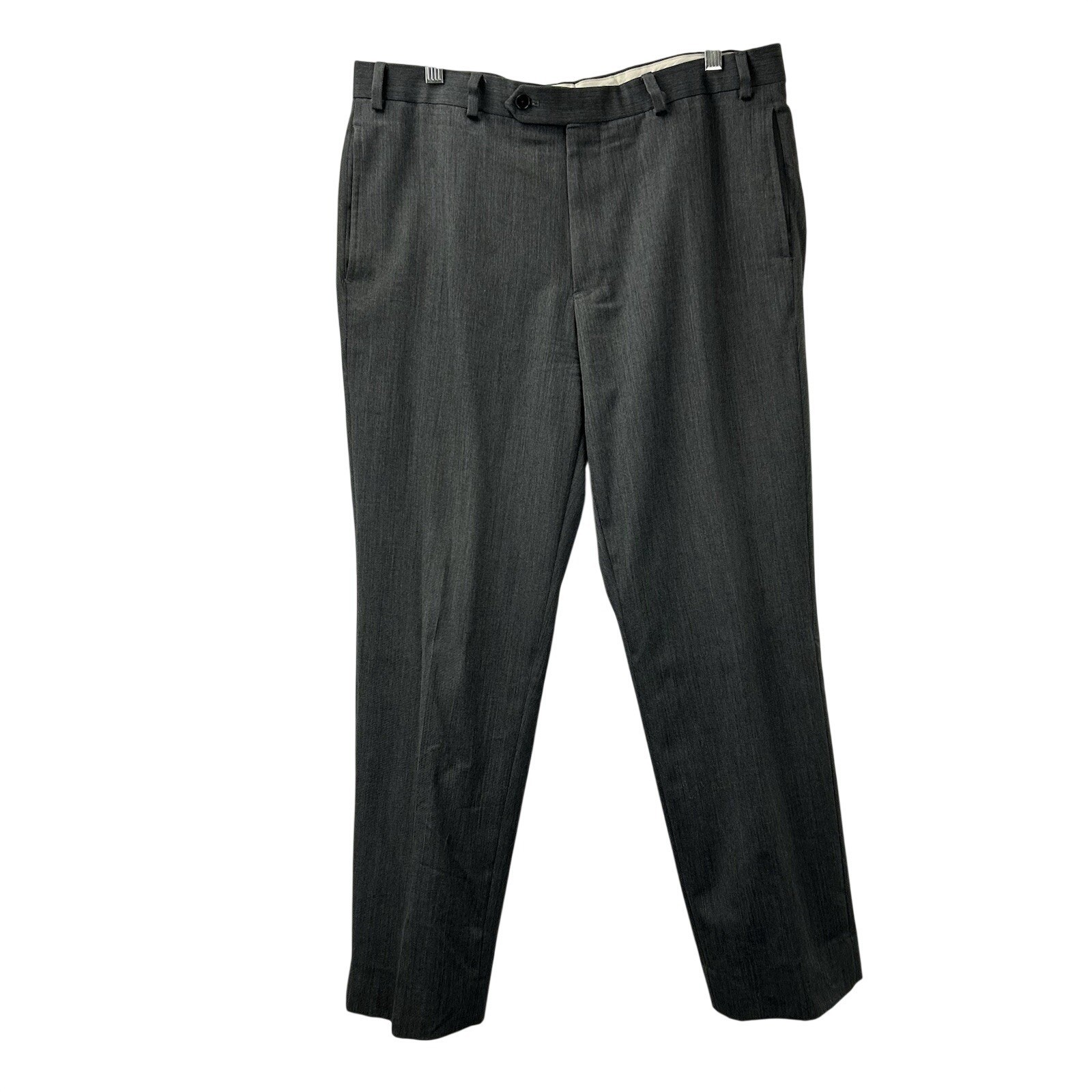 Brooks Brothers Madison Dress Pants Men's 36x30 100% Wool Gray Pleated Trousers