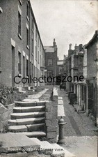 1908 robin Hoods Bay Street View printed postcard posted