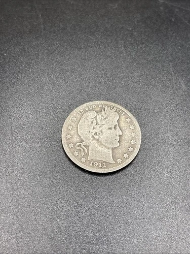 1911 Barber United States Silver Quarter