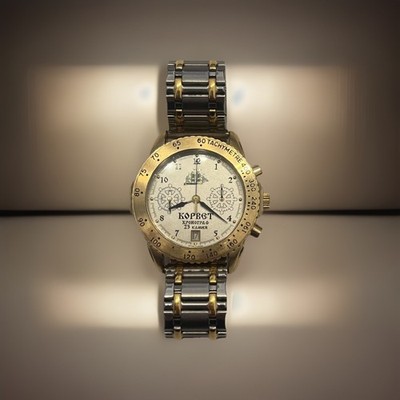 Poljot ''KORWET'' Chronograph   Kaliber 3133   Nautik Edition 23 Jewels Bi-Color