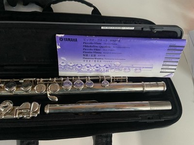 Yamaha Transverse Flute YFL 212 mit Case From Japan Used F/S Good Condition