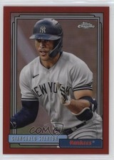 2021 Update 1992 Topps Redux Chrome Red Border 68/70 Giancarlo Stanton 0rd2