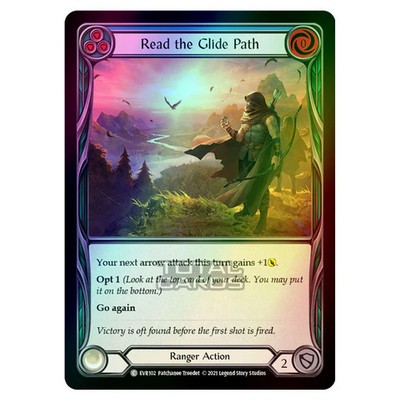 Flesh & Blood - Everfest - Read The Glide Path (Common) EVR102 (Rainbow Foil)