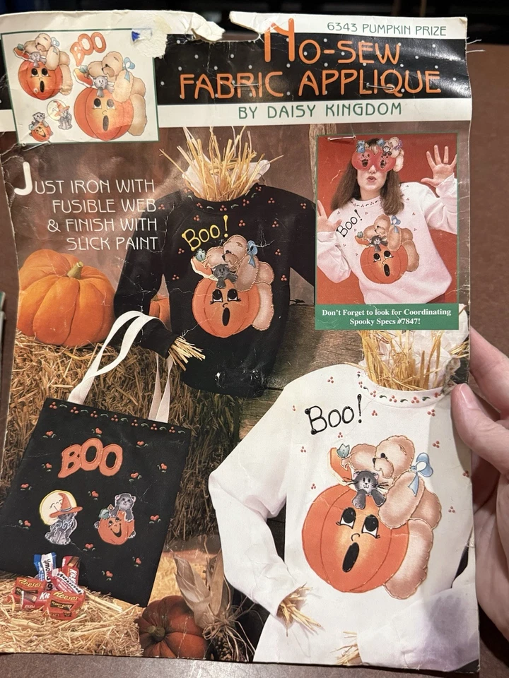 De Colección Tela Daisy Kingdom Sin Coser Hierro Sobre Apliques Halloween y Navidad Punto C Foto 2 de 4