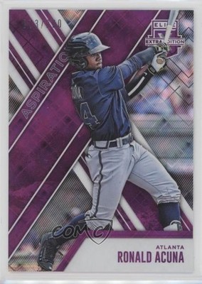2017 Panini Elite Extra Edition Aspirations Purple /200 Ronald Acuna Jr #31 1b9