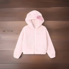 Hello Kitty Sanrio characters x GU Marshmallow Feel Full-Zip Hoodie Pink Kawaii