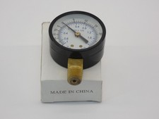 98601437-J92 Pressure Gauge -30HgVac-0-30 PSI 2" Face Dial 1/4" NPT Bottom Co...