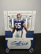 2020 Panini National Treasures S-CB Cornelius Bennett Auto /49 Buffalo Bills