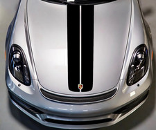 Dual Stripe Hood Racing Decal Compatible With Porsche Boxster 718 981 982