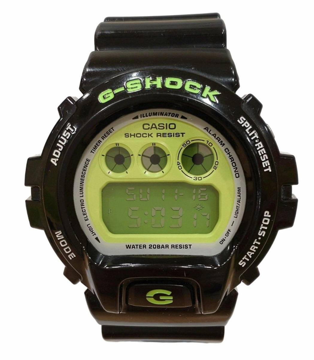 CASIO G-SHOCK DW-6900CS Quartz Men's Watch Lime Green Dial Digital