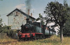 Carte postale ancienne CHEMIN DE FER DOLLER ALSACE GUEWENHEIM loco meuse train