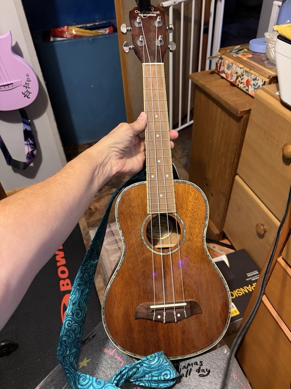 Oscar Schmidt by Washburn OU5LH Concert Ukulele with case