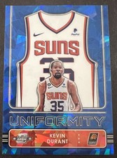 2022-23 Contenders Optic Kevin Durant Uniformity Cracked Ice Blue Prizm 25/75