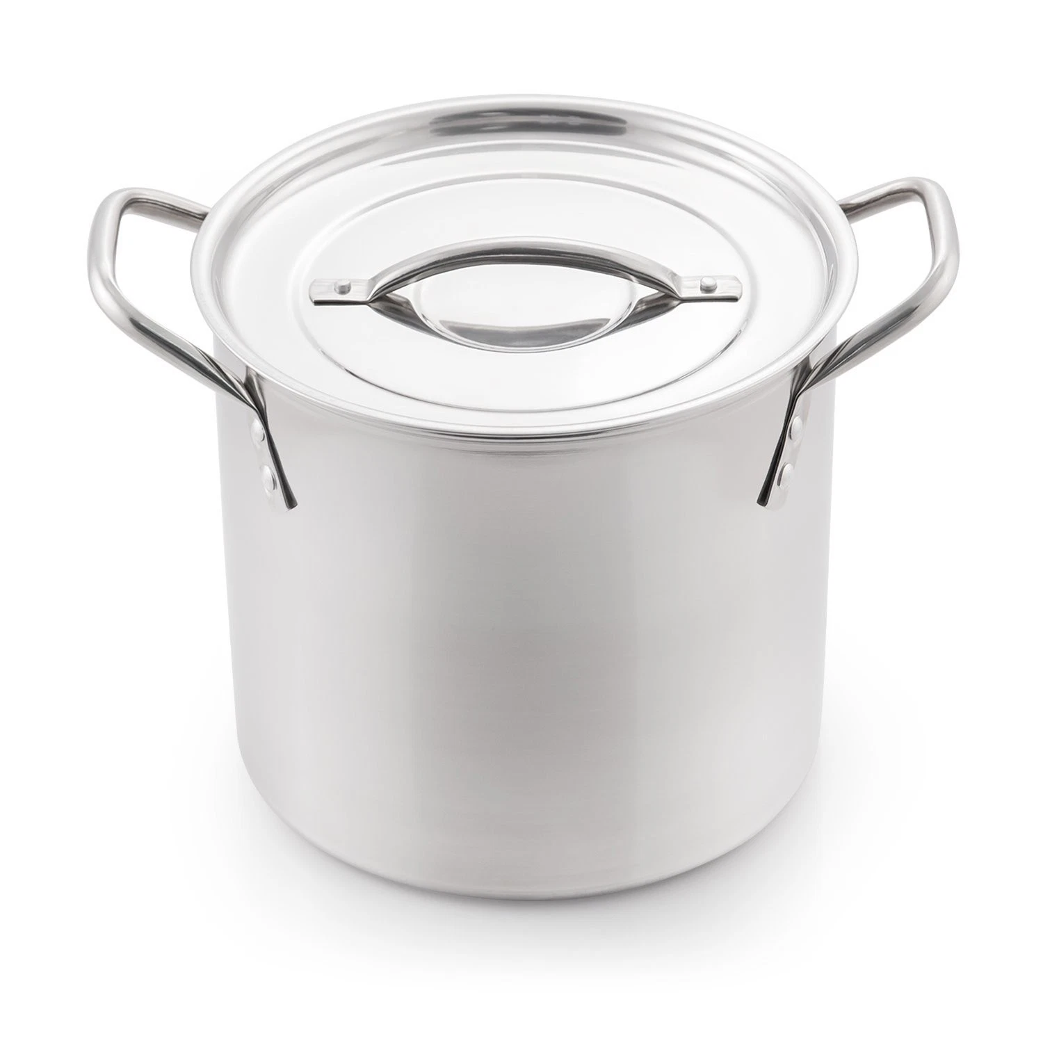 McSunley Medium N Cook Stockpot, 8 Quart, Silver Stainless Steel All Purpose