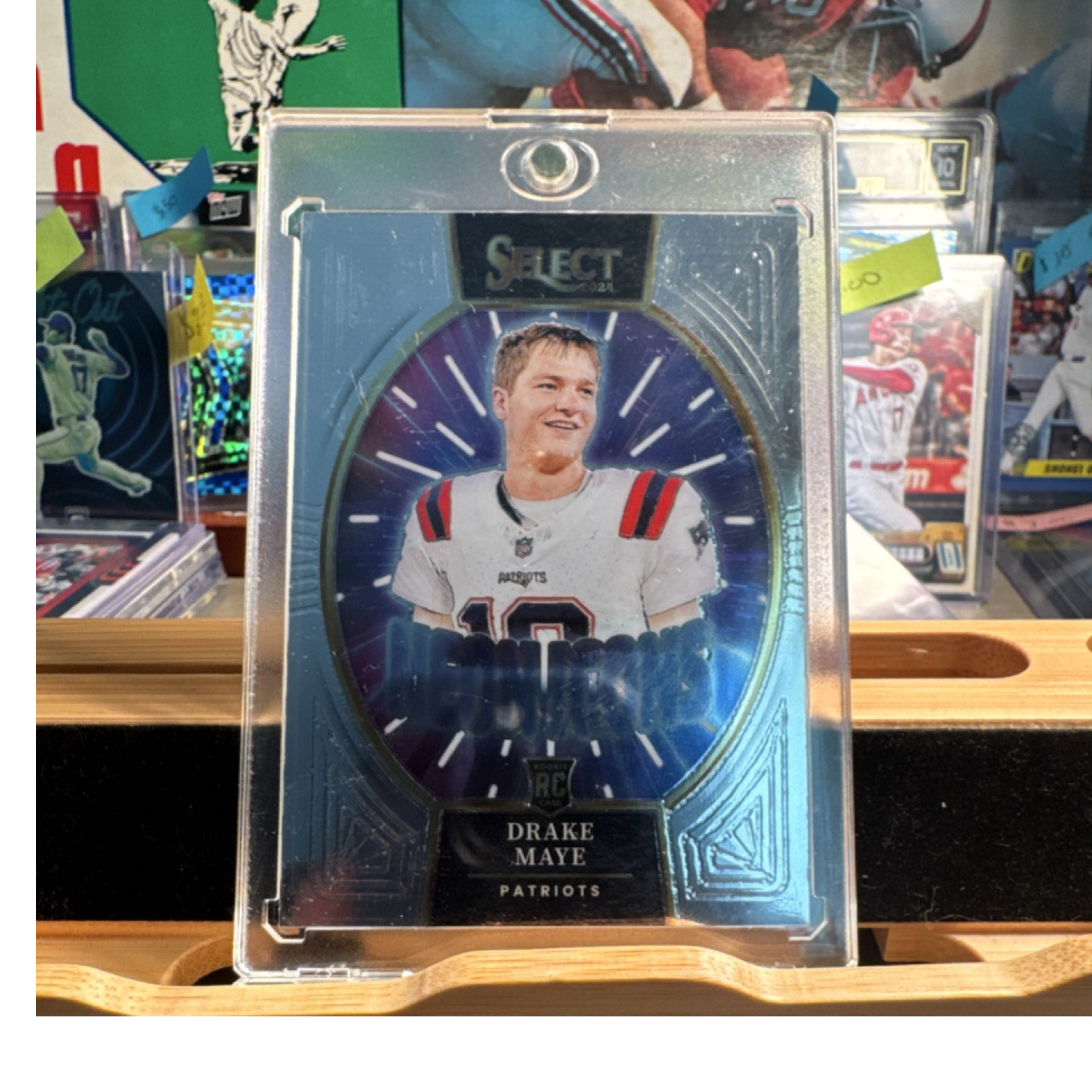 Panini 2024 Select Neon Icons Rookie Insert Drake Maye #15 Patriots NFL Card