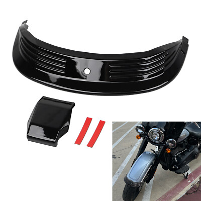 Motor Front Fender Tip Trim Black For Harley Heritage Classic FLHC