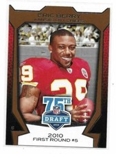 2010 Topps Eric Berry 75th Anniversary Draft Rookie Card . rookie card picture