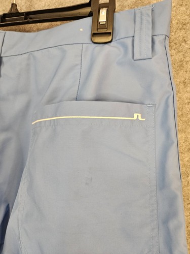 J. LINDEBERG Men's 36x34 Golf Pants Ankle Zippers Light Weight Light Blue Logo - Picture 8 of 15