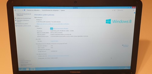 Ordinateur Toshiba Satellite C850-1C8 - Intel B960 - 500 Go - 4 Go RAM - Photo 3/11