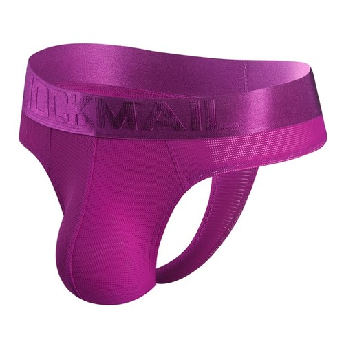 JOCKMAIL Para hombres Correa de Seda de Hielo Jock Sexy Gay Malla Bolsa Tanga Ropa Interior Correa Jockstrap - Imagen 4 de 18
