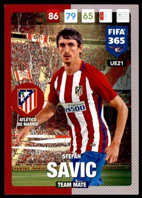 Panini FIFA 365 Adrenalyn XL 2017 - Stefan Savic Atl?tico de Madrid No. UE21