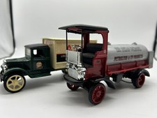 TWO: ERTL 1910 Mack Texaco Tanker ERTL 1931 Hawkeye Die cast Banks