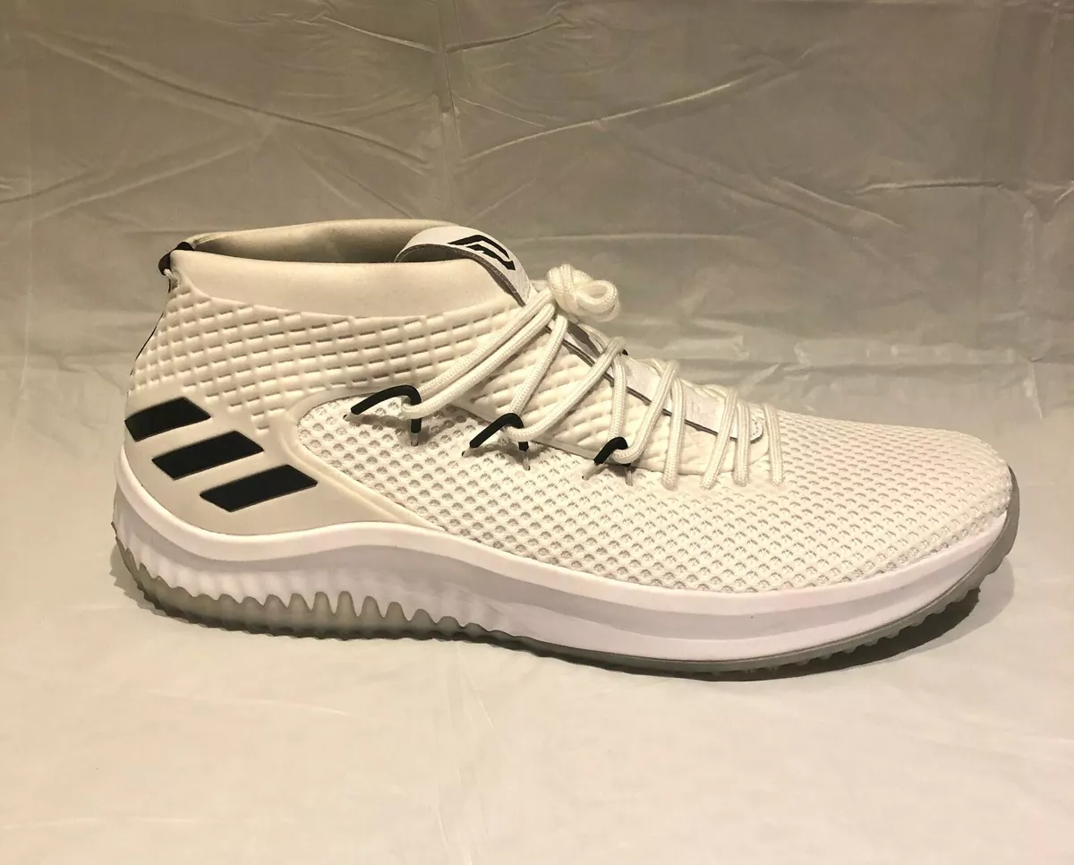 Adidas Dame 4 Signature Core White NBA Mens Sneaker Shoe Size 19