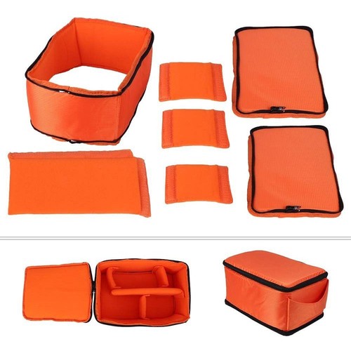 DSLR Bolso de Hombro Interior Bolsa para Lentes de Cámara Estuche de Almacenamiento para Lentes Extraíbles - Imagen 3 de 14